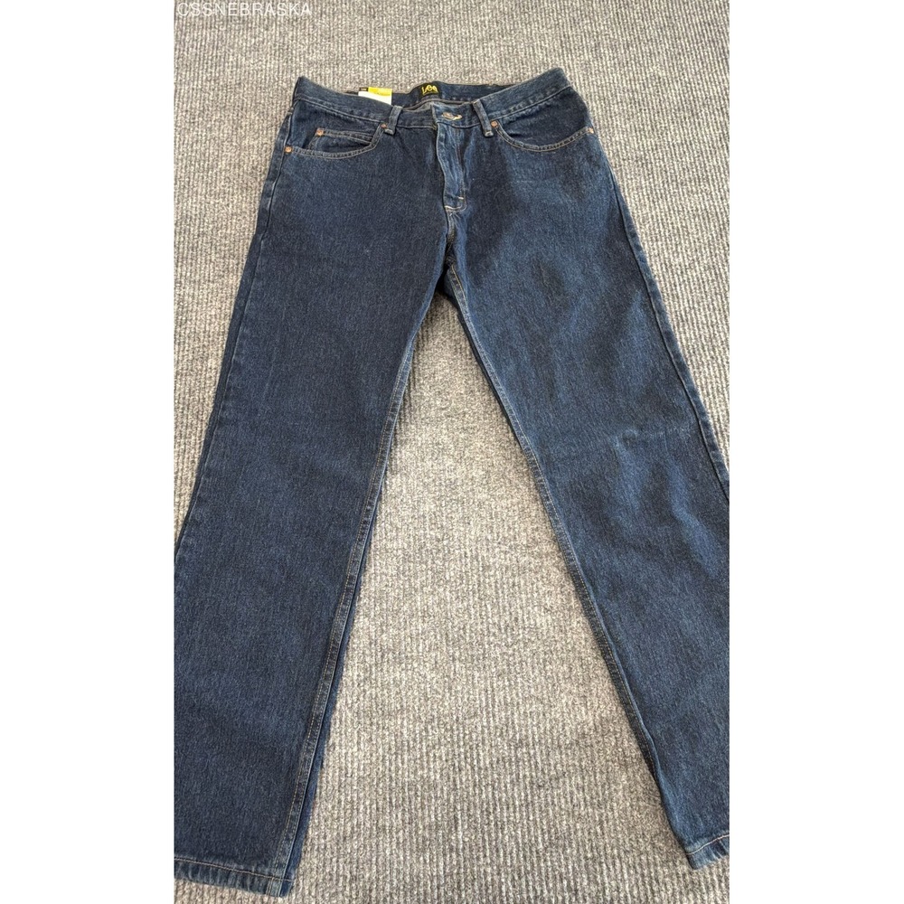 Lee Men's Regular Fit Straight Leg Jeans Dark Blue Orion NWT Sz 34x30